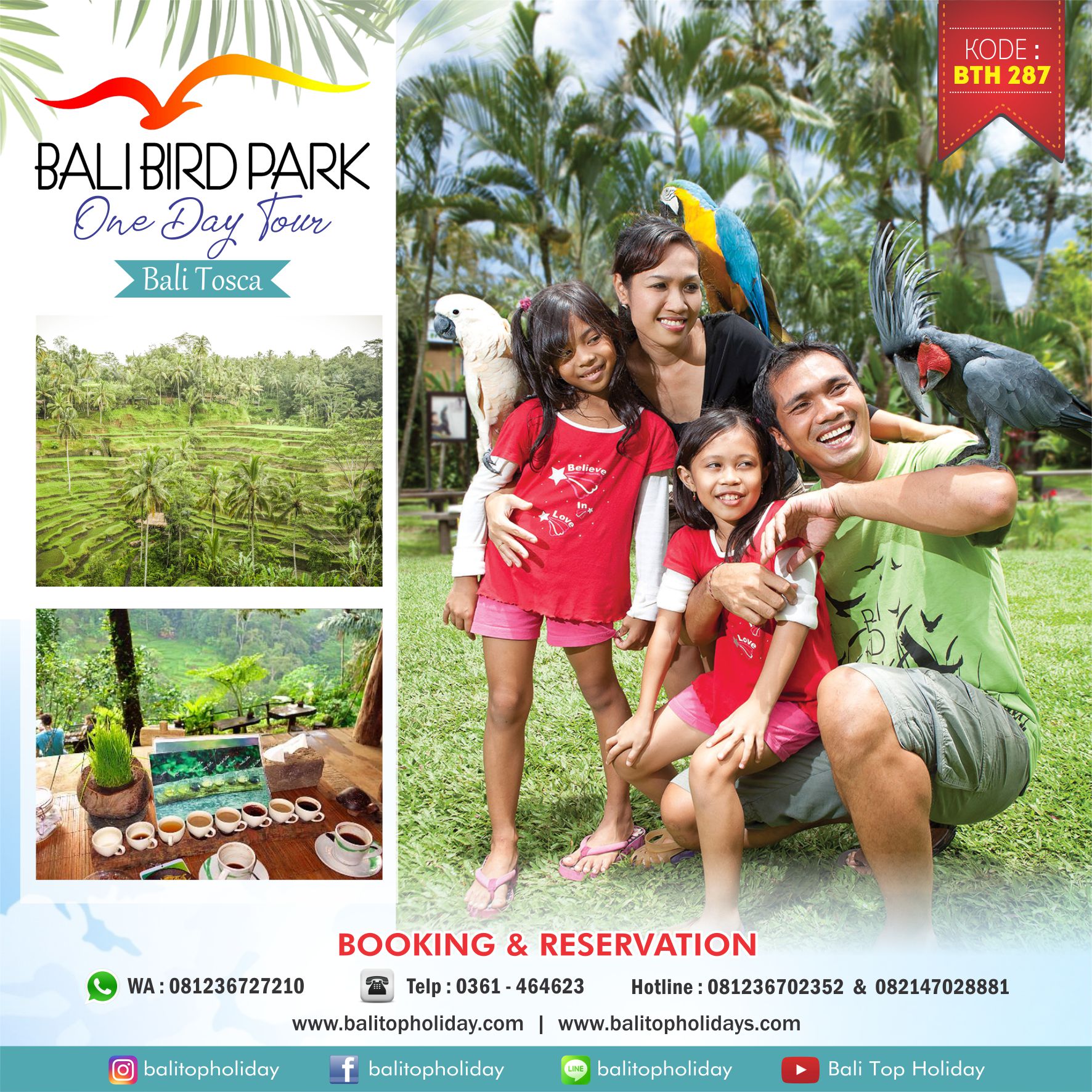 Paket tour bali bird park 1 hari