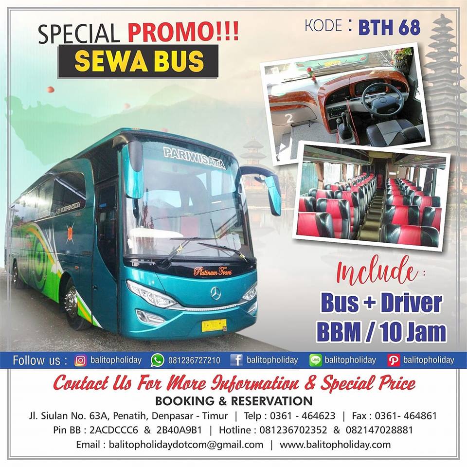 sewa bus di bali