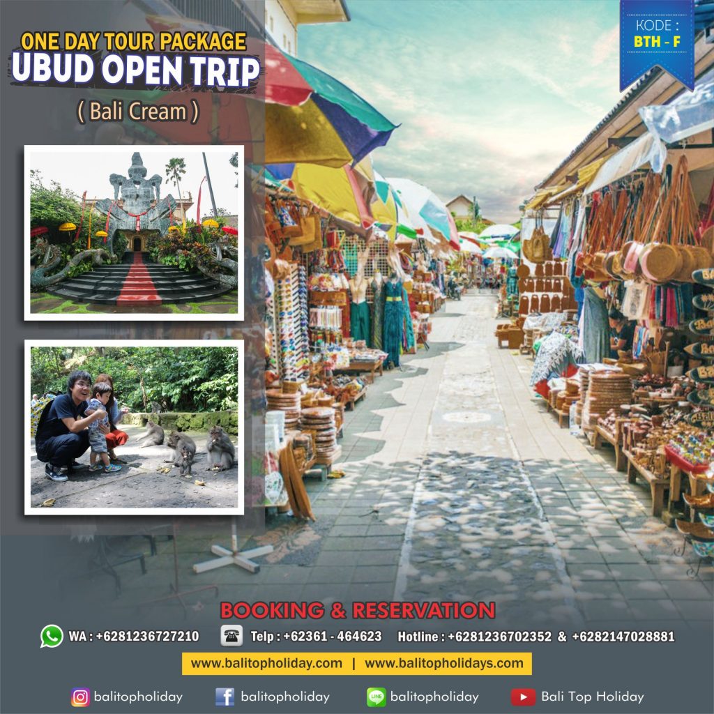 Itinerary Bali - Paket tour Ubud 1 hari