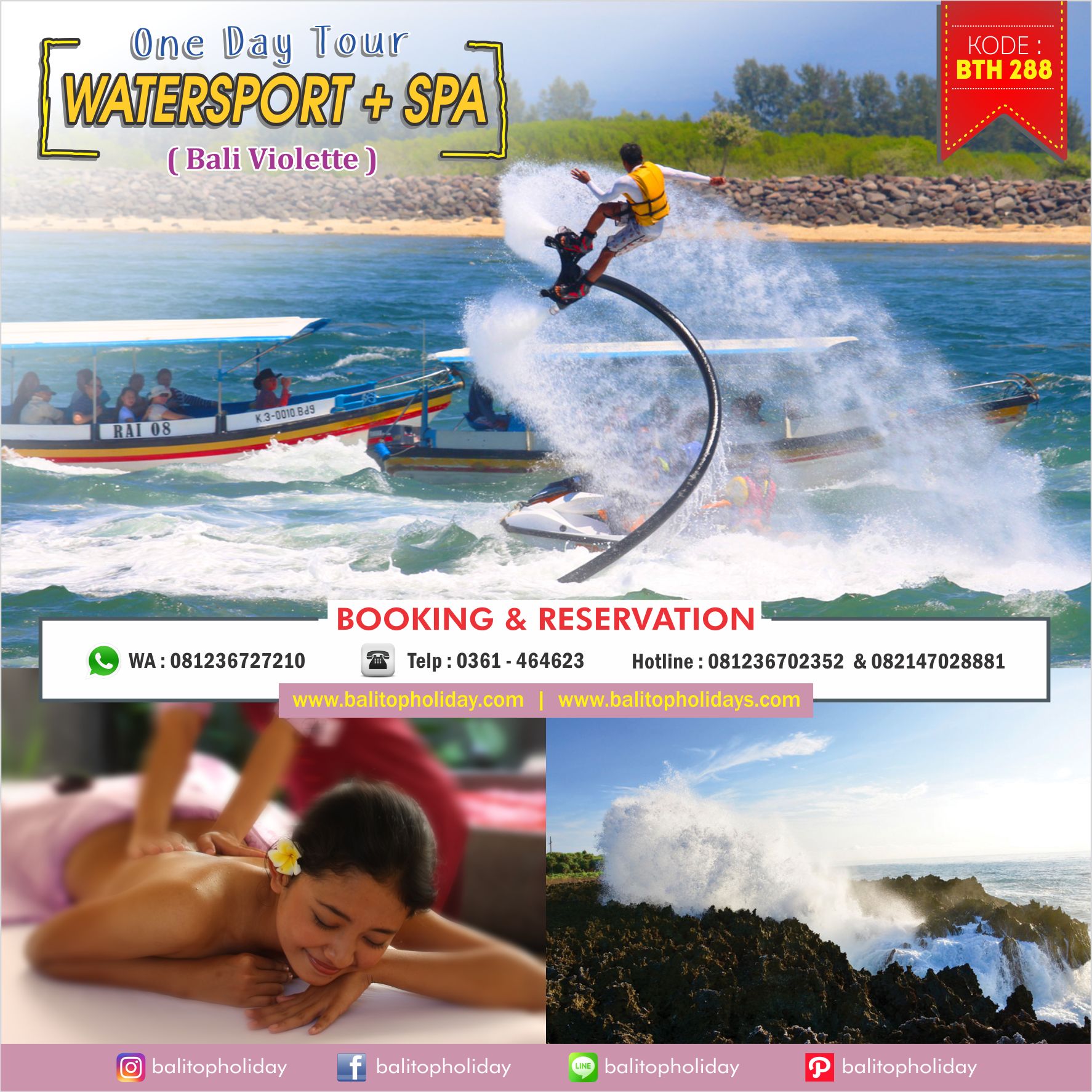 Watersport + Spa One Day Tour