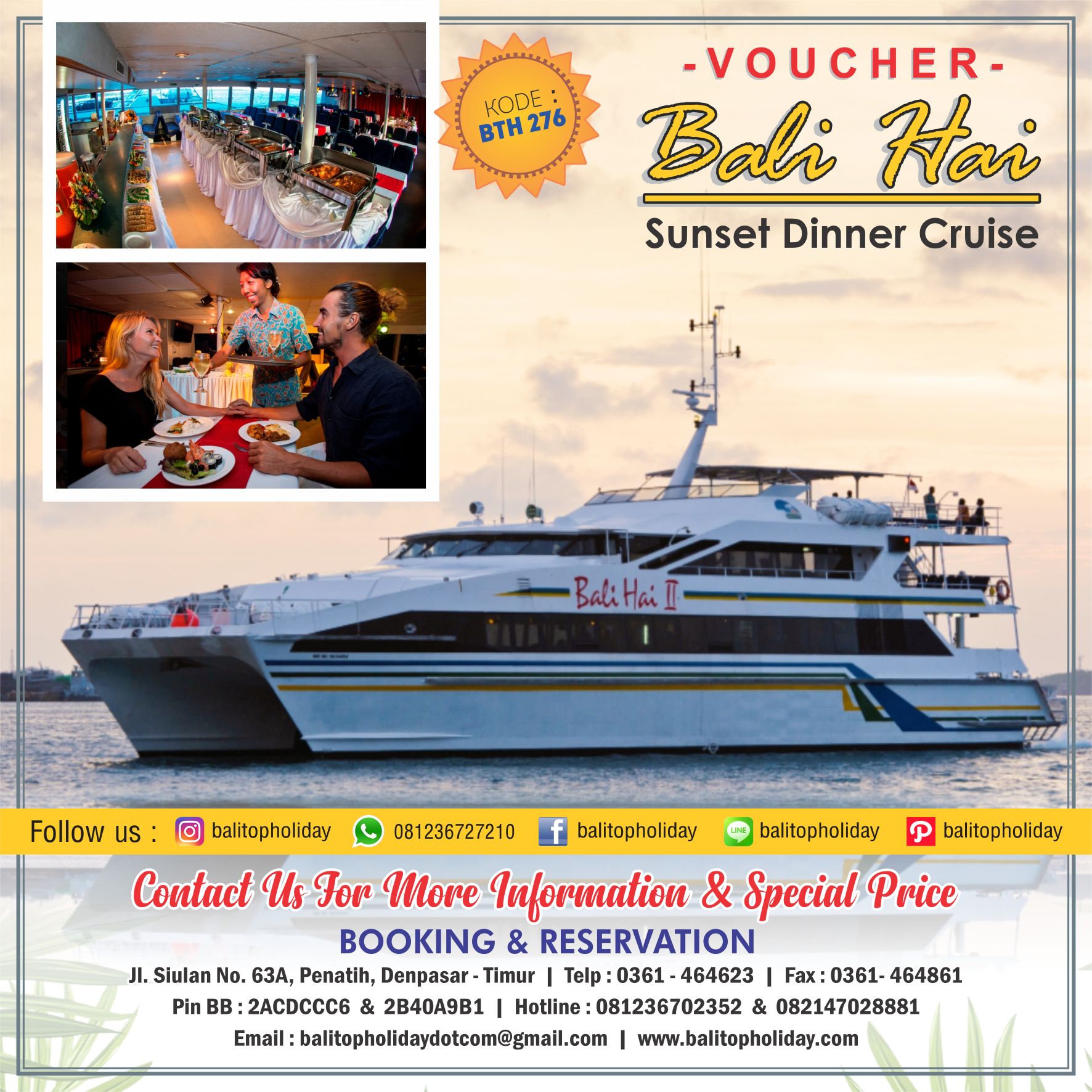 voucher bali hai sunset dinner cruise