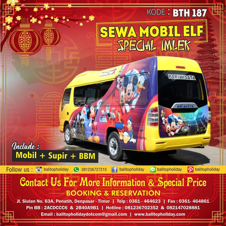 sewa mobil di bali imlek 2018