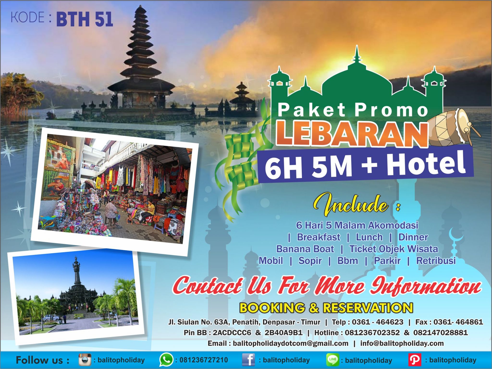 Promo Paket Tour Lebaran 2017 di Bali, Paket wisata