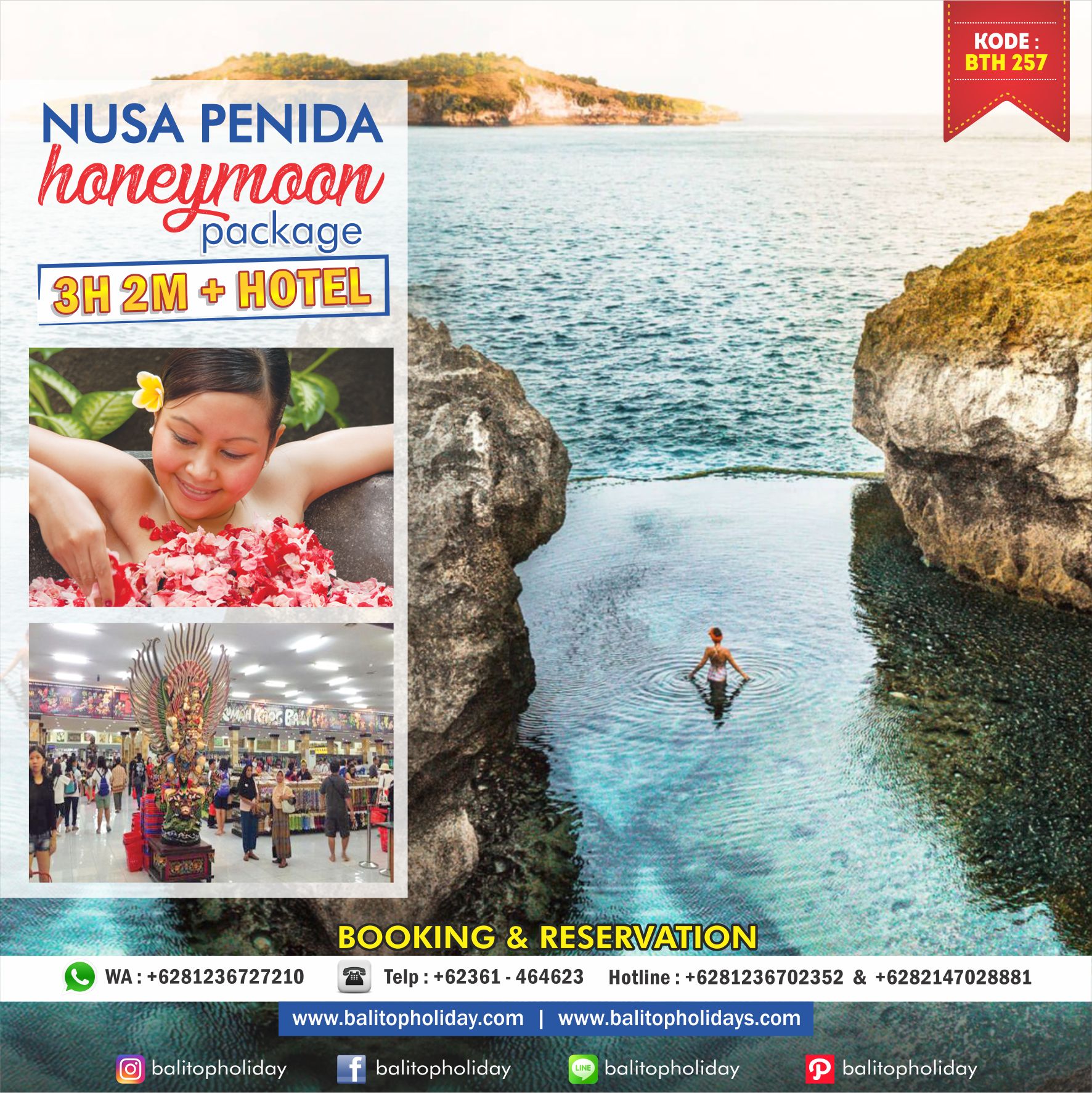 Paket Honeymoon Bali Nusa Penida 3H2M
