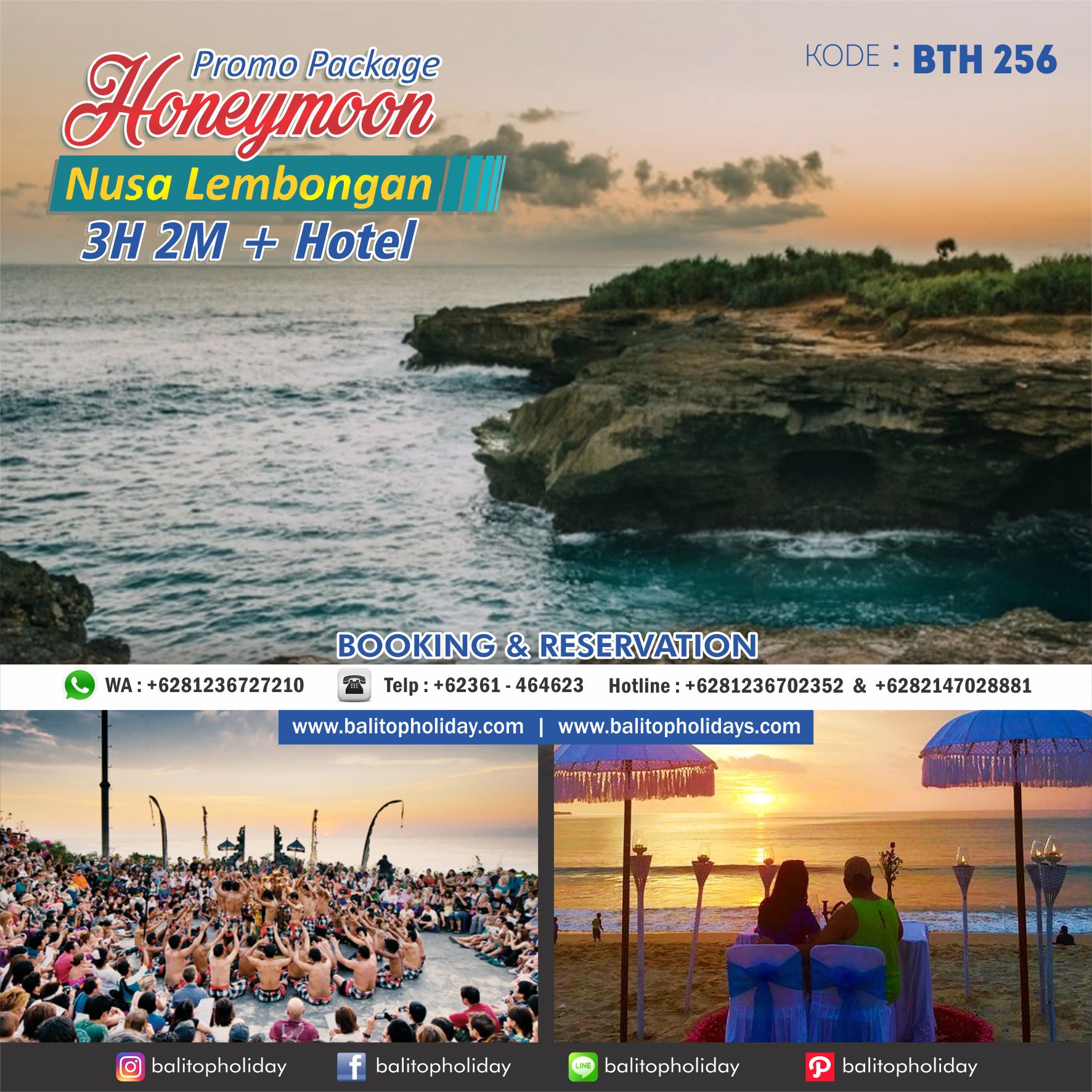 Paket Honeymoon 3H 2M + Lembongan