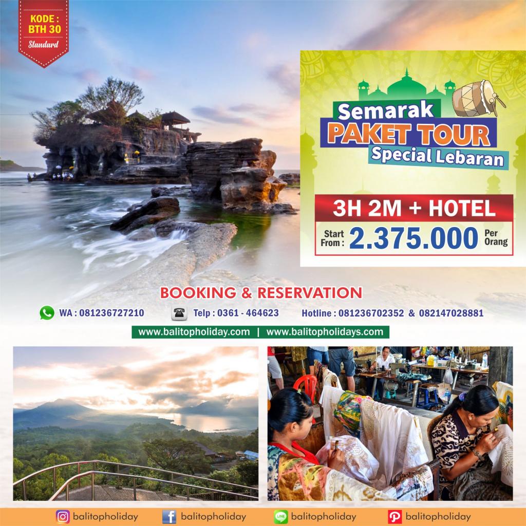 Promo Paket Tour Lebaran 2019 di Bali, Paket wisata