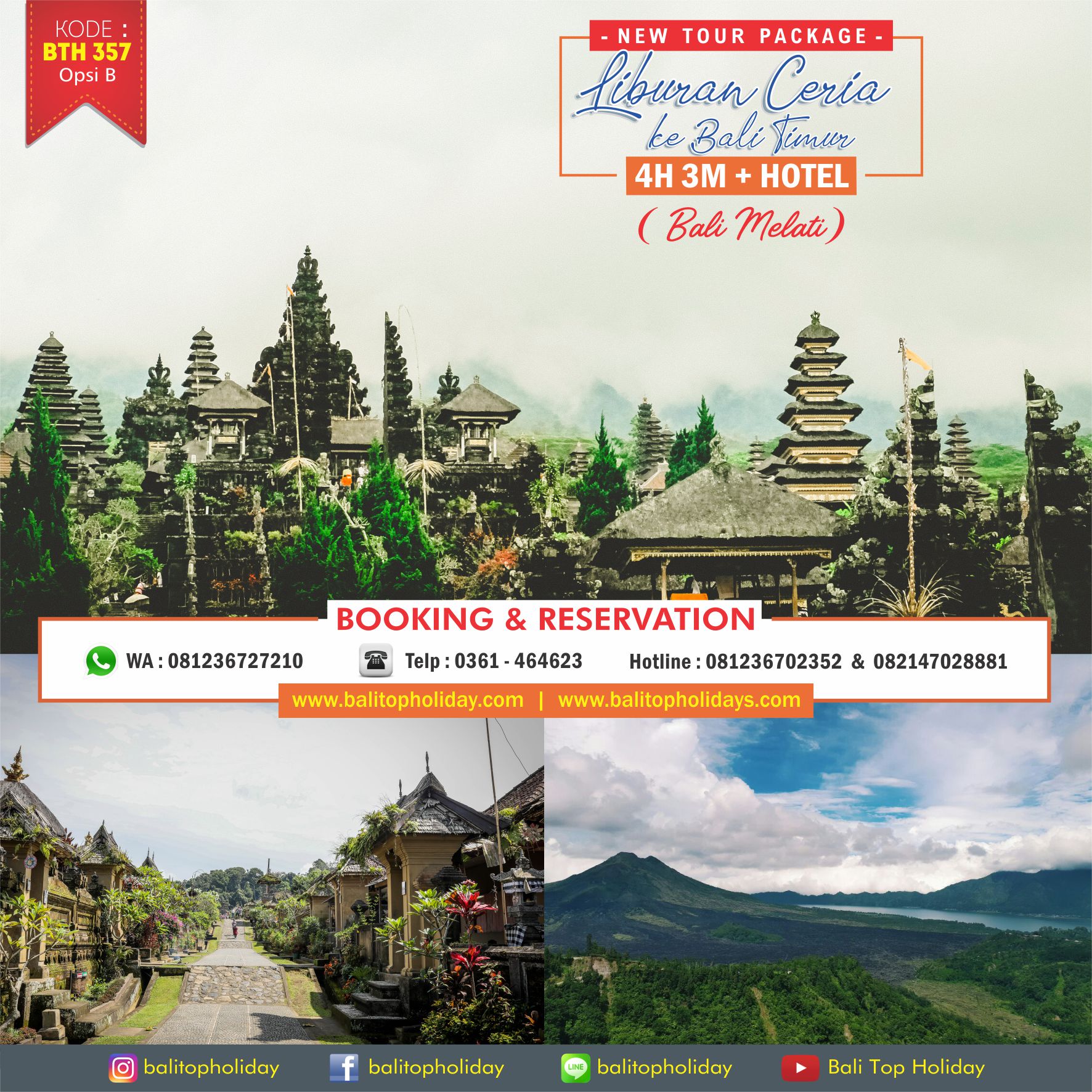 Paket tour Bali 4 Hari 3 Malam
