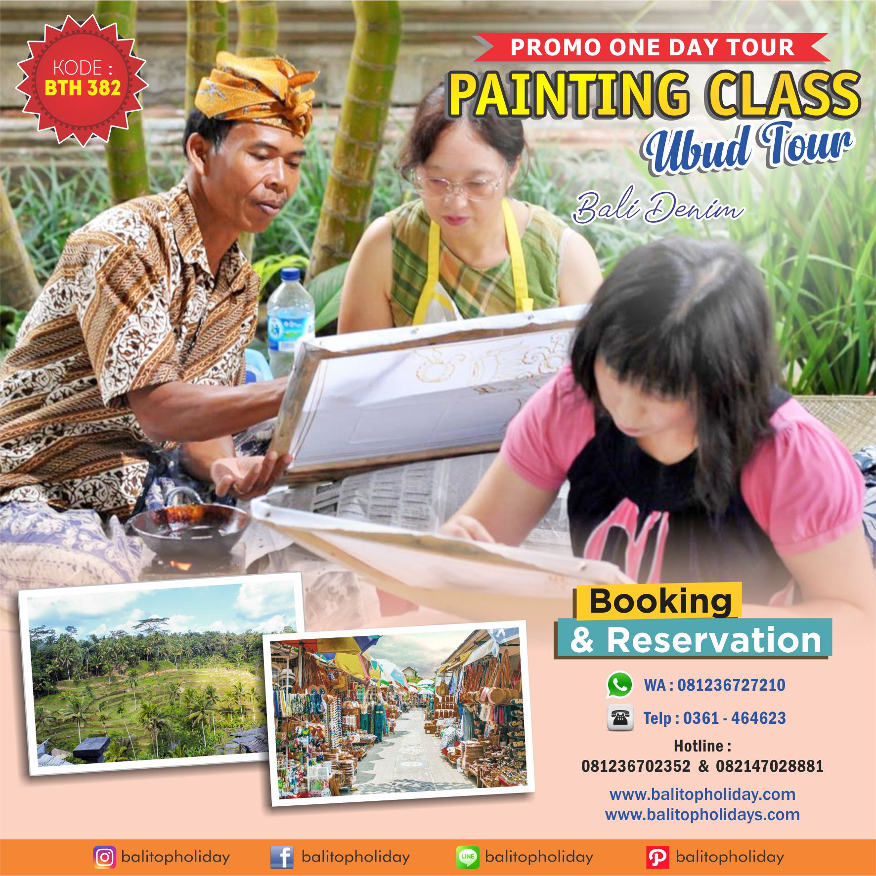Tour ubud & painting class