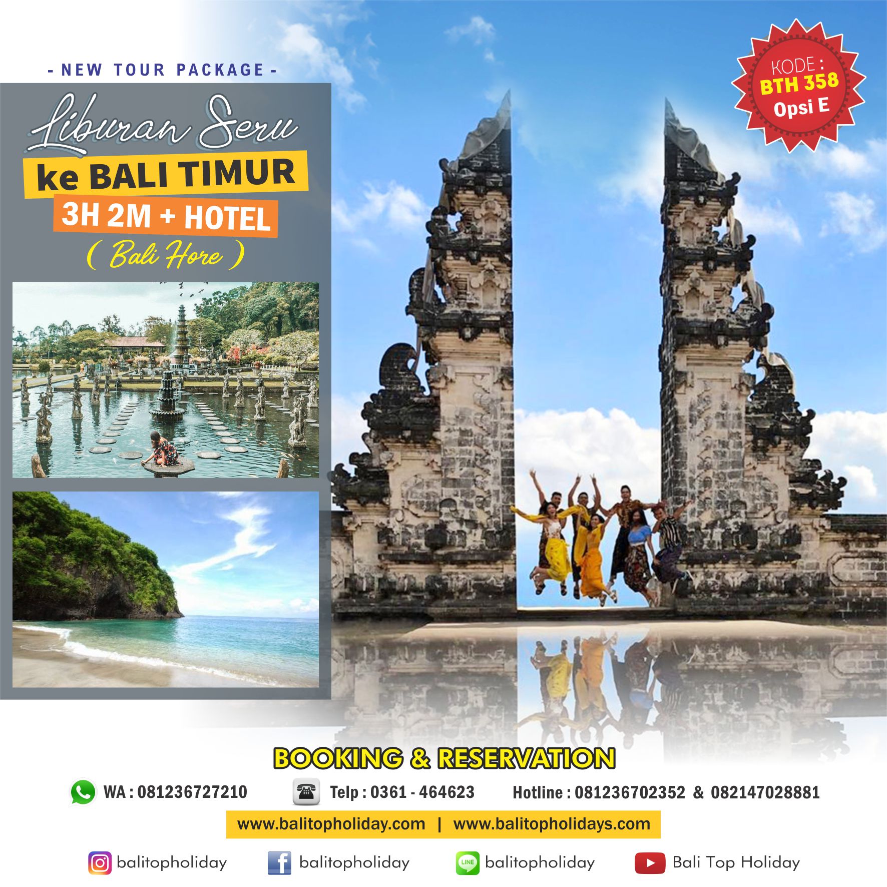 Paket Wisata Bali 5 Hari 4 Malam Tanpa Hotel