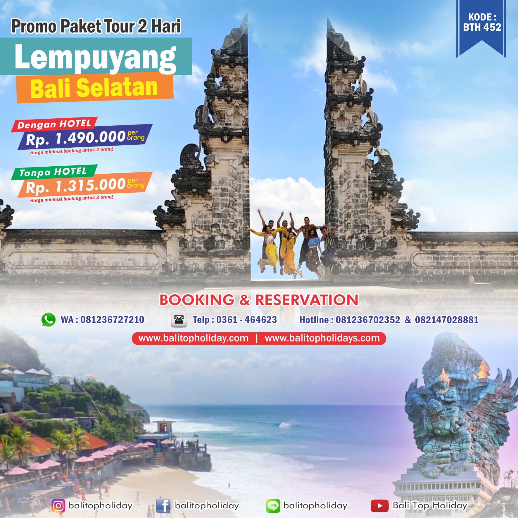 Paket Tour Bali 2 hari 1 Malam Lempuyang Bali Selatan