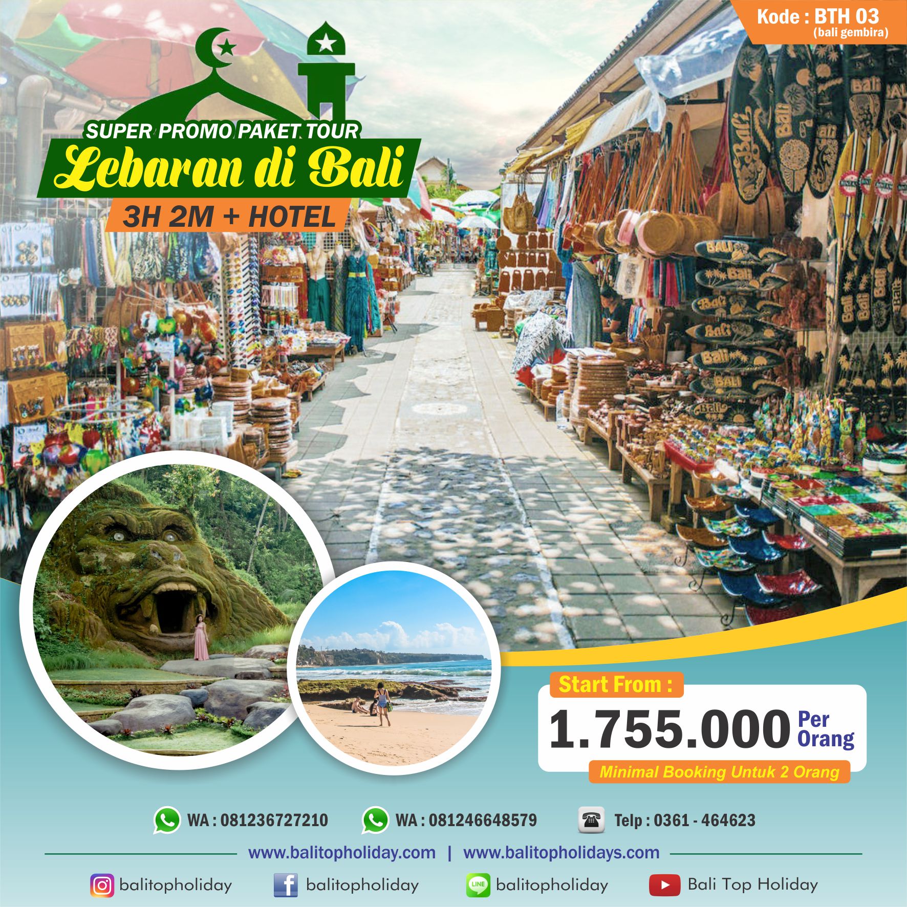 Promo Paket Tour Lebaran 2021 di Bali, Paket wisata