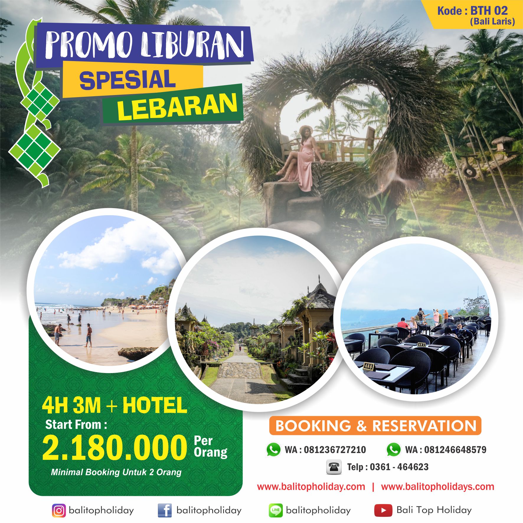 Promo Paket Tour Lebaran 2021 di Bali, Paket wisata lebaran di bali